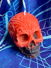 Load image into Gallery viewer, Patterned Skull Candle
