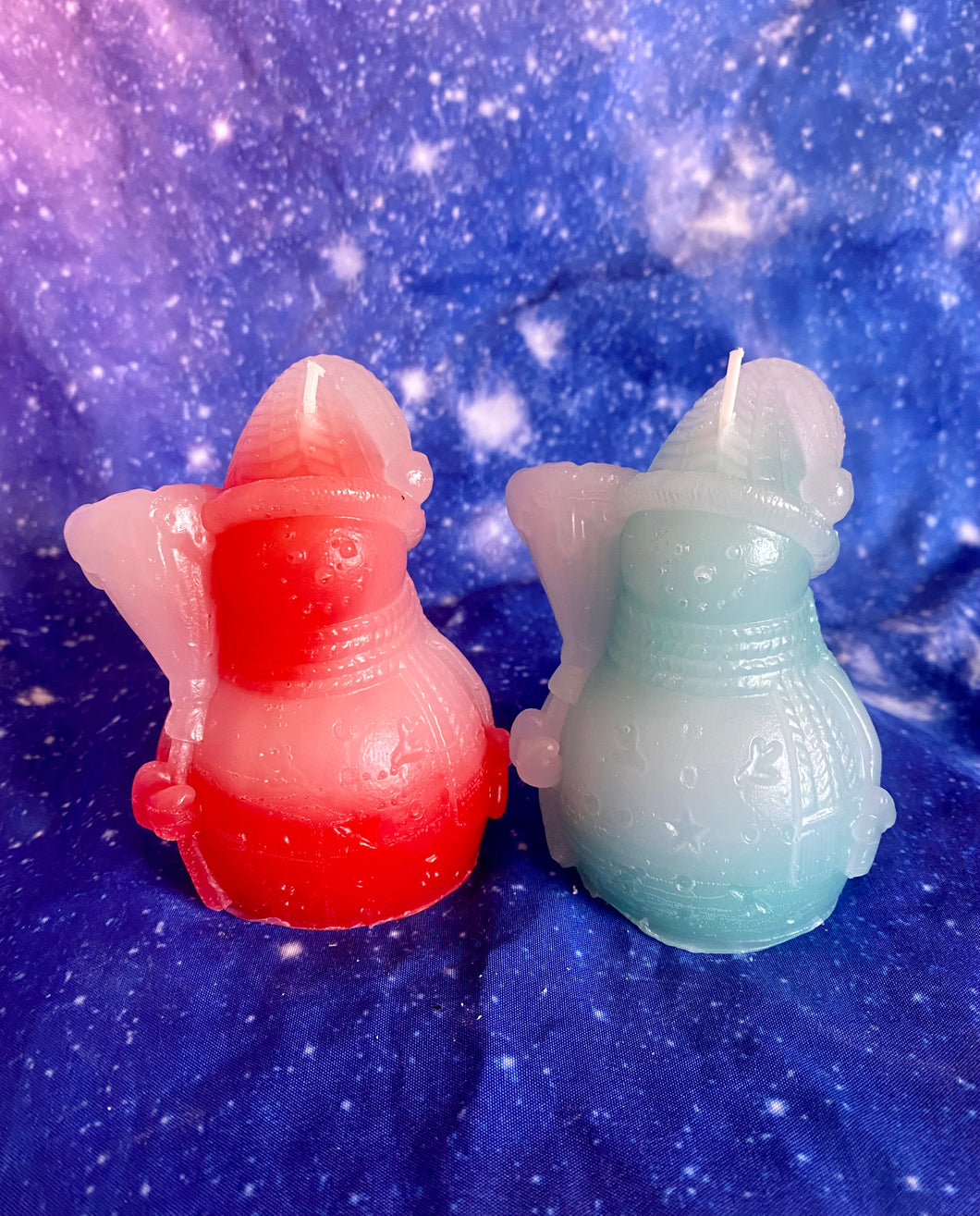 Snowman Candle